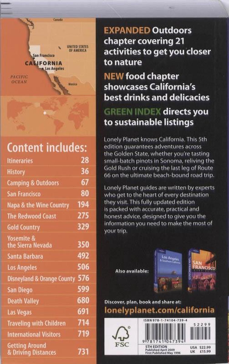 Lonely Planet California / druk 5