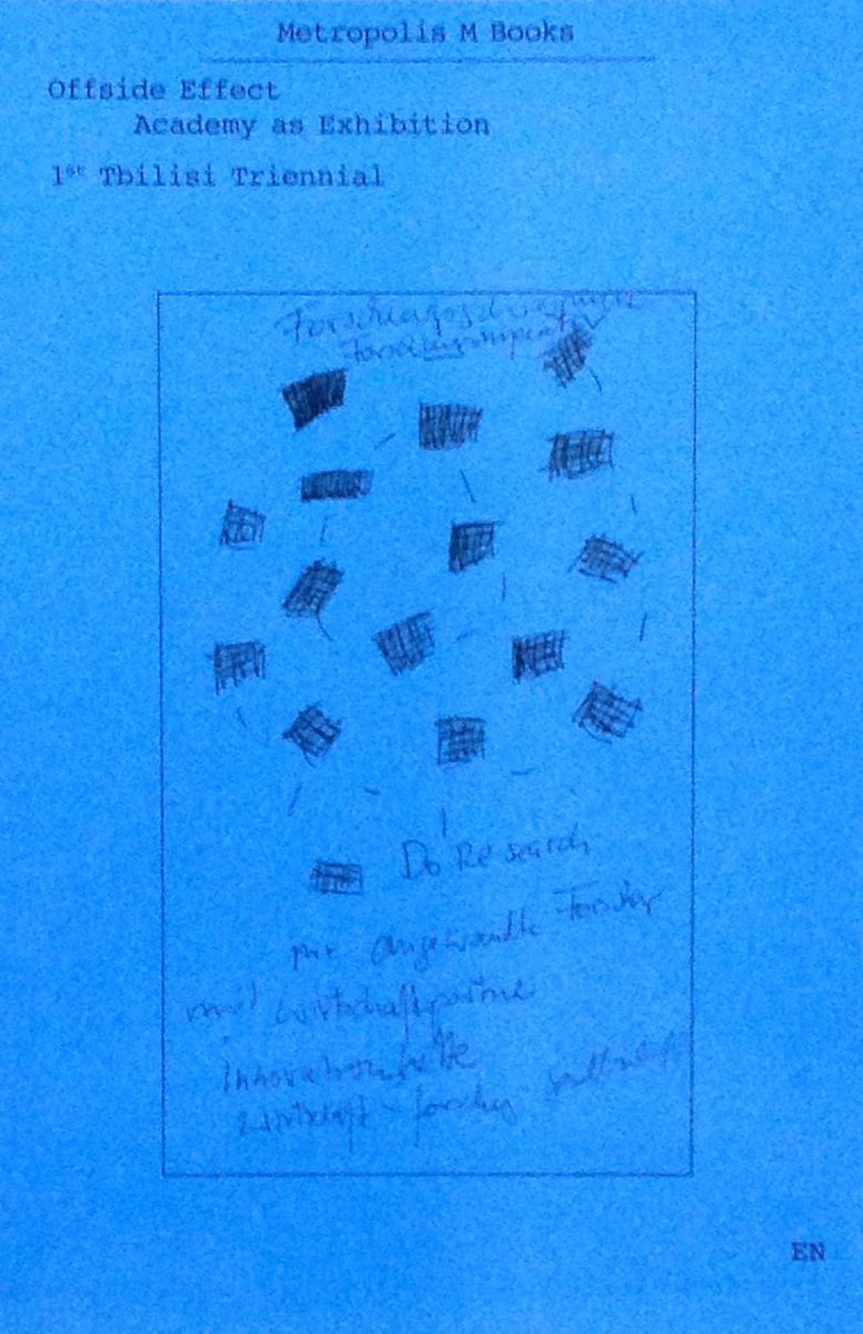 Offside Effect - Academy as Exhibition - 1st Tbilisi Triennial