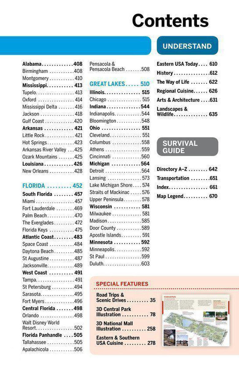 Lonely Planet Eastern Usa