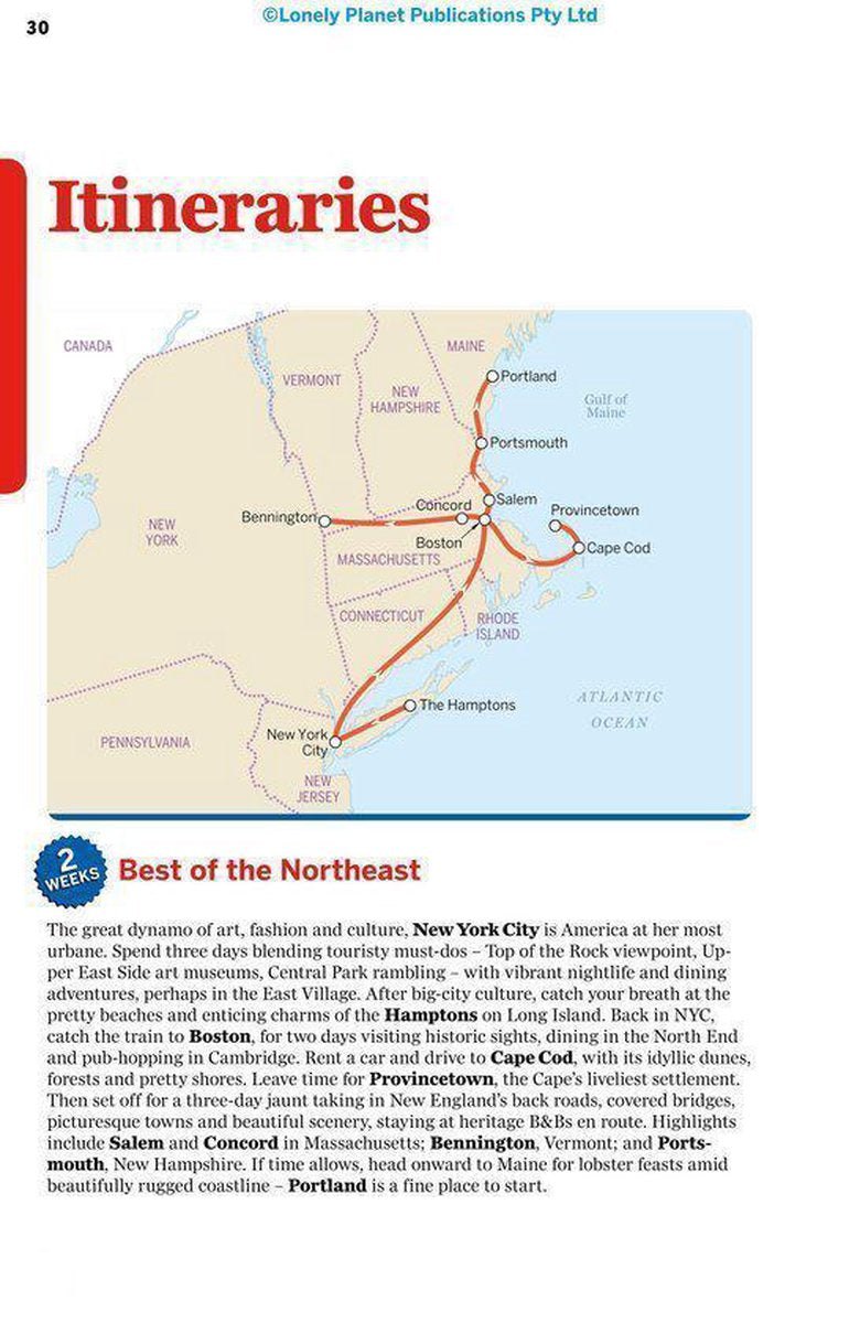 Lonely Planet Eastern Usa