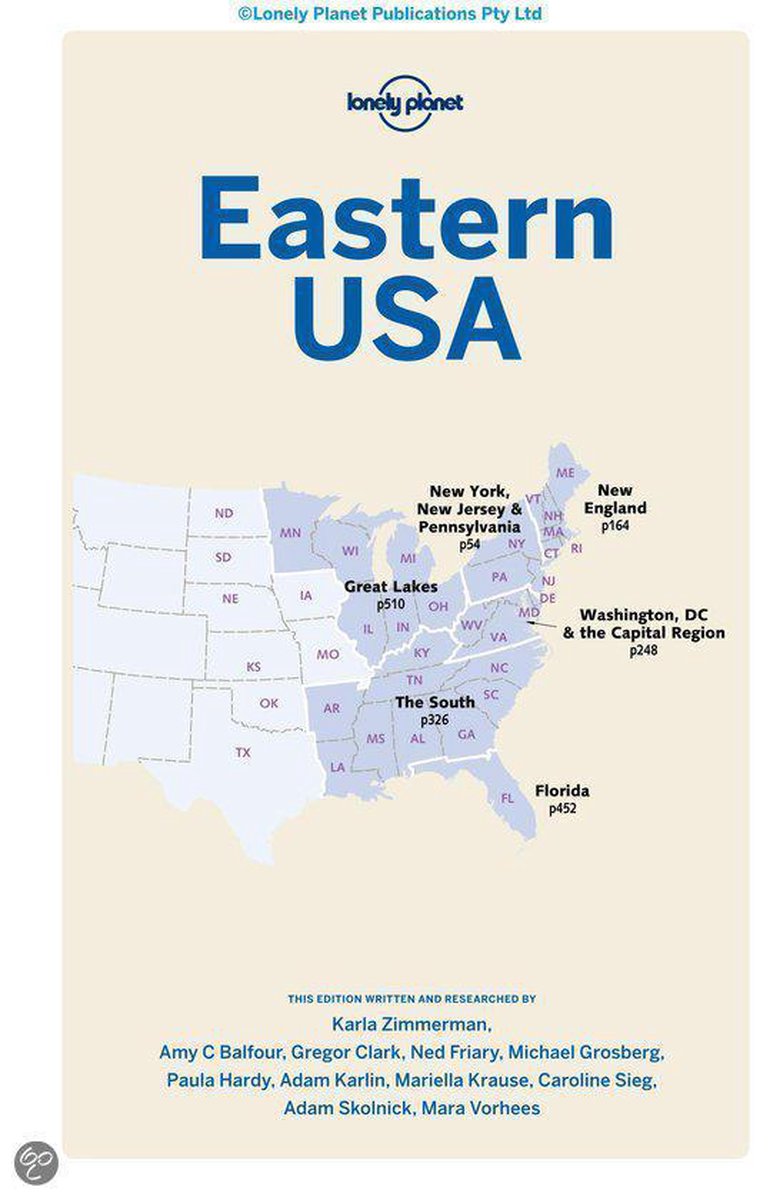 Lonely Planet Eastern Usa