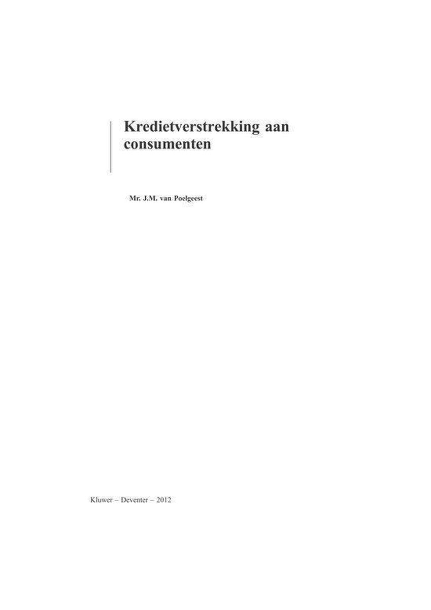 Kredietverstrekking aan consumenten
